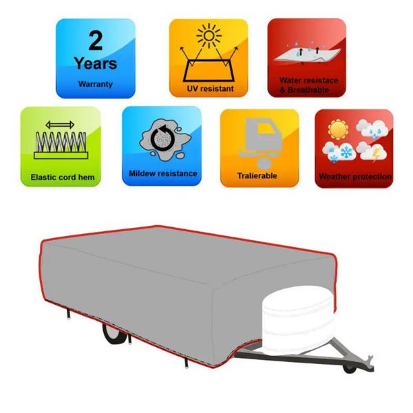 Pop Up Folding Camper Cover - 90B10A