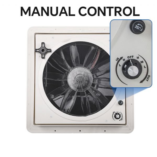 Manual RV Roof Vent Fan - 70A14C