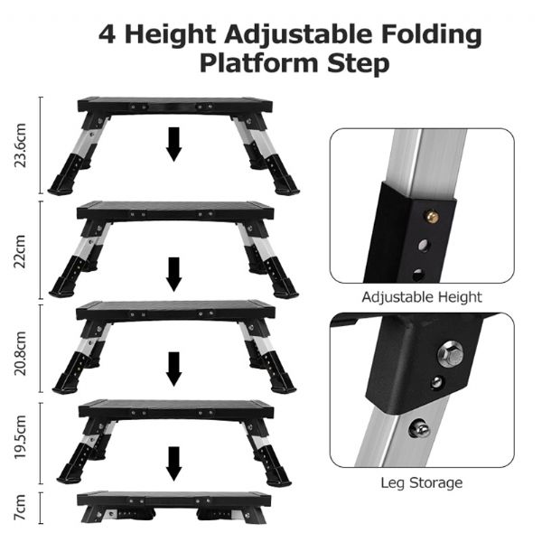 Adjustable RV Step Stool - 70C04A