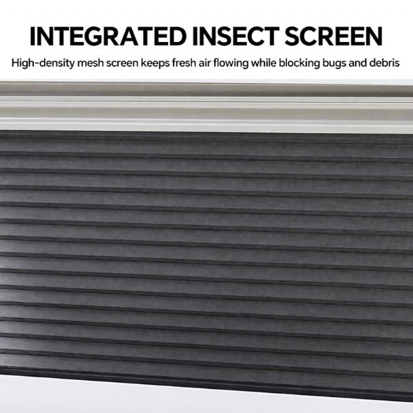 RV Tempered Push-out Window with Pleated Shade - 70A59N