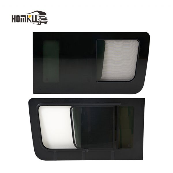 Wholesale Sprinter Camper Van Sliding Door Window with Tempered Glass, Insect Screen & EPDM Seal - 71C62A