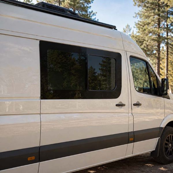 Wholesale Sprinter Camper Van Sliding Door Window with Tempered Glass, Insect Screen & EPDM Seal - 71C62A
